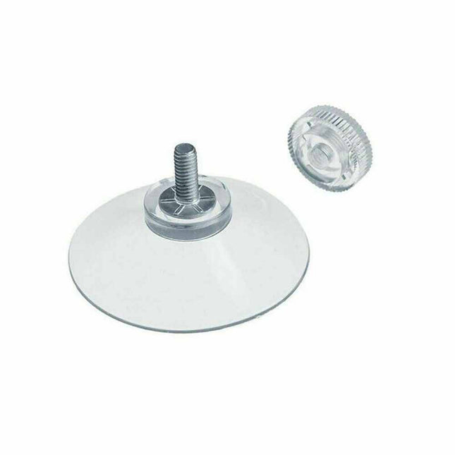 10PCS Strong Suction Cups with M4 Screw Rod Knurled Hook Clear Kitchen Glass Craft