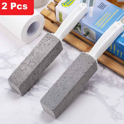 2X Pumice Stone Wand Tile Cleaning Stains Brush Cleaner Tool Toilet Bowl Bathtub