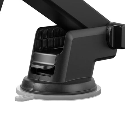 360° Rotating Auto-Clamp Phone Holder with 6.5cm Extendable Arm, Universal Compatibility