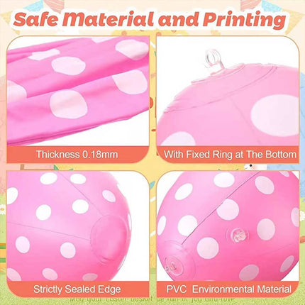 1x RandomColor  Inflatable Easter Egg & Pump Easter Inflatables Outdoor Decor