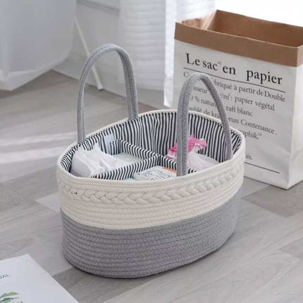 Nappy Caddy,Baby Diaper Caddy Organiser, Portable Nursery Storage Basket