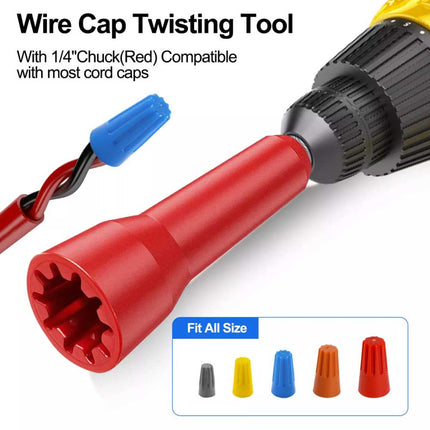 3Pcs Wire Stripper & Twisting Tool with 1/4" Chuck