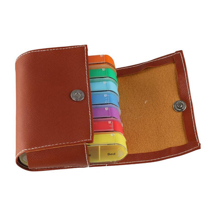 28 Grids 7 Day Weekly Pill Box, Tablet Storage Sorter Container Organizer