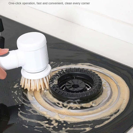 Electric Spin Scrubber Turbo Scrub Cleaning Brush Cordless USB Chargeable 3Heads