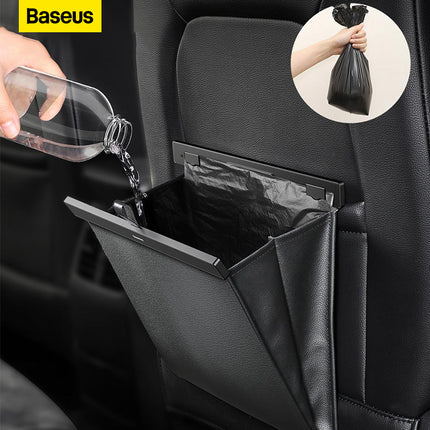 Baseus Car Trash Bag Backseat Dustbin Rubbish Waste Basket Organizer