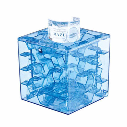 2X 3D Cube Puzzle Money Maze Bank Saving Coin Collection Case Box Fun Brain Game