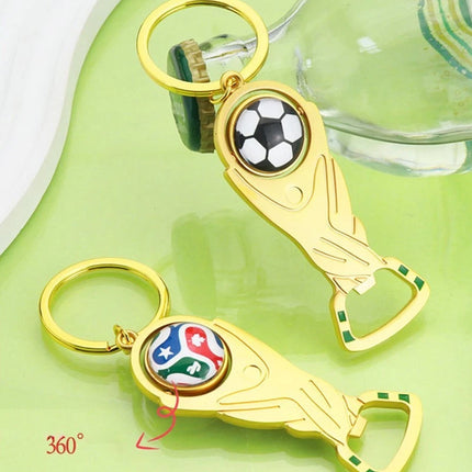 2PCS Mini 2026 FIFA World Cup Keychain Football Pendant Bottle Opener for Football Fans