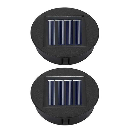 1-4pcs Solar Lights Replacement Top with LED Bulbs Solar Panel Lantern Lid Tops