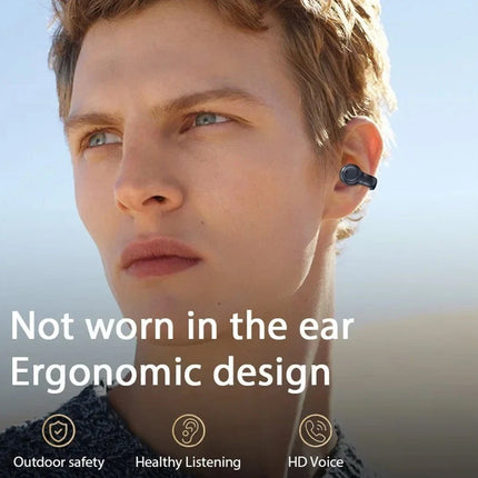 M47 Clip-On Open Ear Wireless Earbuds, Bluetooth Headset for iOS & Android