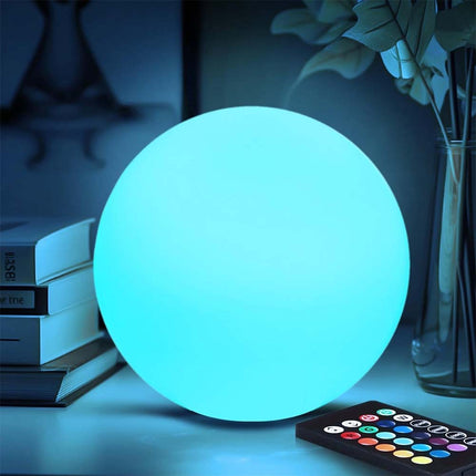 16 Color RGB LED Globe Orb Light 15CM - Remote Control Kids Night Light & Mood Lamp
