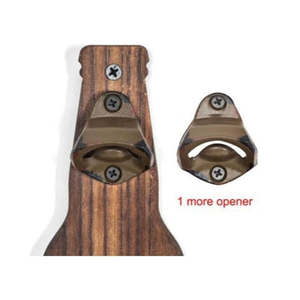 Wall Mounted Beer Bottle Opener with Cap Catcher Bar Kitchen Accessory