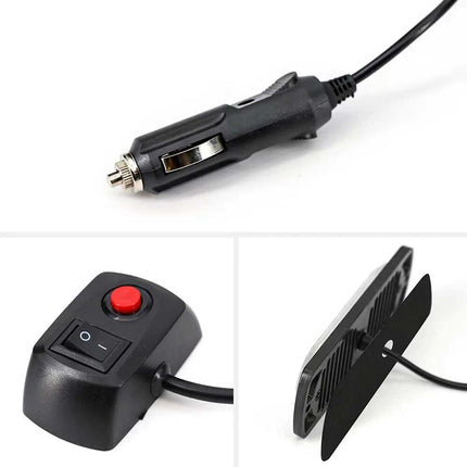 4-Pack 6-LED Amber Recovery Strobe Light 12V Flashing Marker Beacon Light Bar for Cars