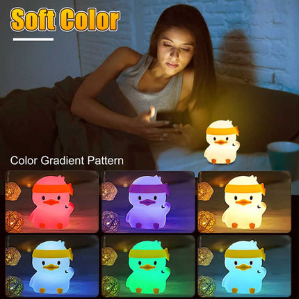 USB Rechargeable Color Changing Duck LED Night Light
