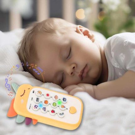 Baby Educational Unicorn Phone Toy Set Lights Music Animal Sounds Dual Language Toddlers