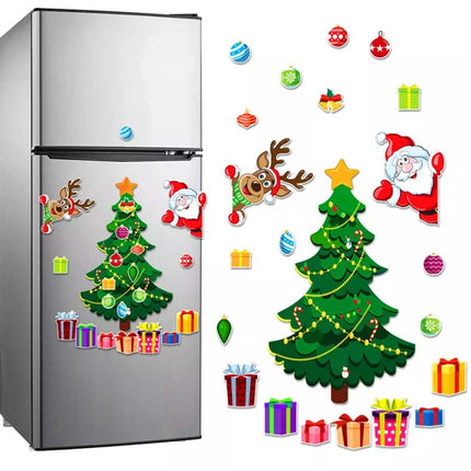 Christmas Santa Fridge Magnetic Sticker Refrigerator Sticker For Home Kitchen