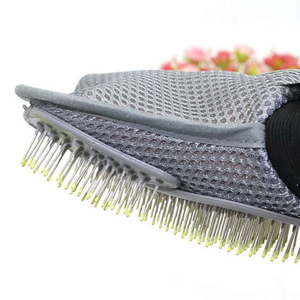 Breathable Heavy Duty Pet Grooming Glove Hair Removal Cat Dog Mitts Gentle