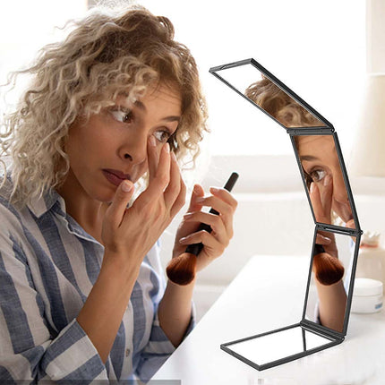 4-Way 360° Mirror for Self Haircut DIY, Adjustable Telescopic Bracket