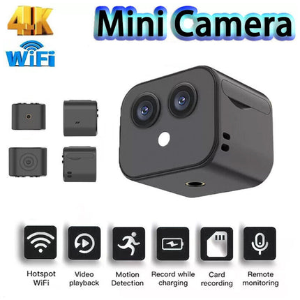 Mini 4K HD Wifi Wireless IP Hidden Spy Camera Security Night Network Monitor Cam