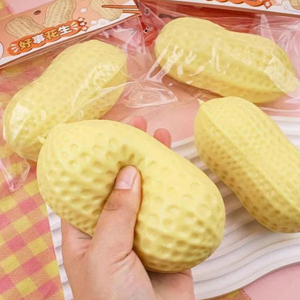 Single Peanut Shaped Silicone Squeeze Toy, Portable Stress Relief Tactile Fidget Toy
