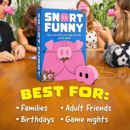 The Oinkcredible "You Laugh You Lose" Party Game - 5 Pieces, 2026 Pig Snout Game