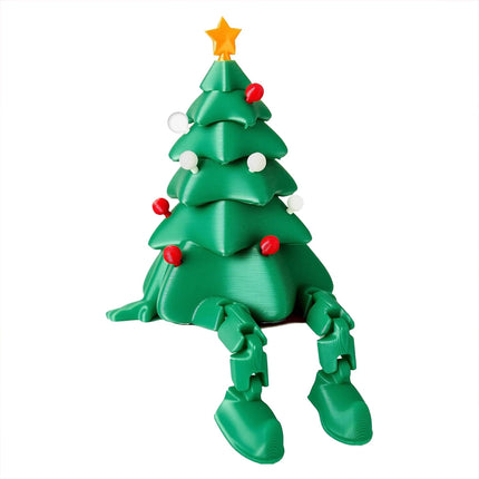 Printed Christmas Tree Desktop Decoration – Movable Joints Design, Exquisite Tabletop Christmas Ornament