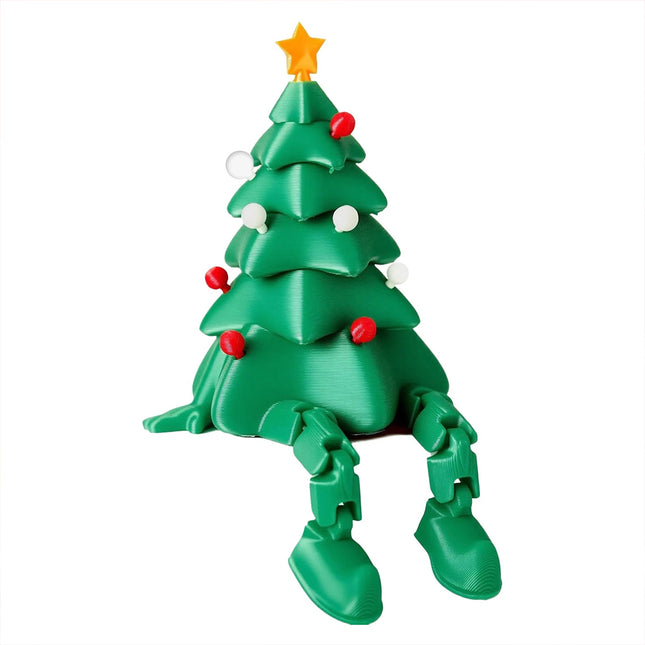 Printed Christmas Tree Desktop Decoration – Movable Joints Design, Exquisite Tabletop Christmas Ornament