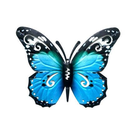 3D Metal Butterfly Wall Art Decorative Ornament 22x27cm for Home Garden & Outdoor Wall Decoration