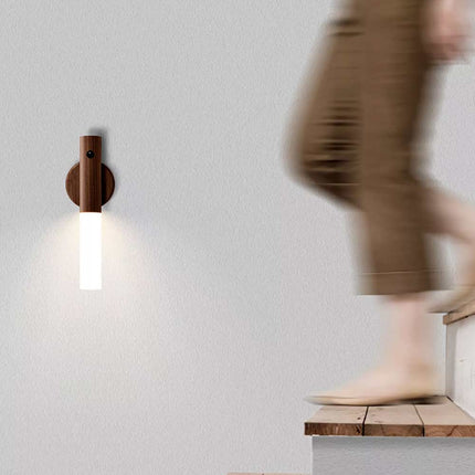 Wireless USB Rechargeable Night Light Motion Sensor LED Wall Light Magnetic Lamp