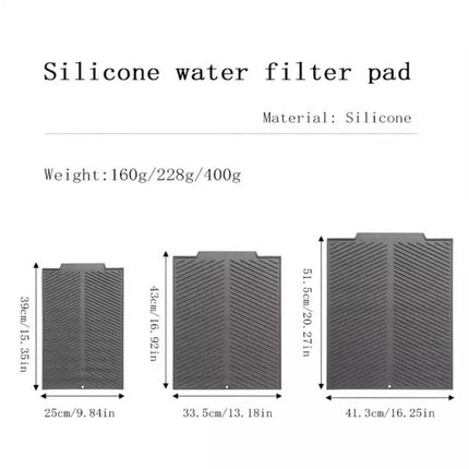 Silicone Dish Draining Mat Kitchen Washing Drainer Tray Drying Pad Grey