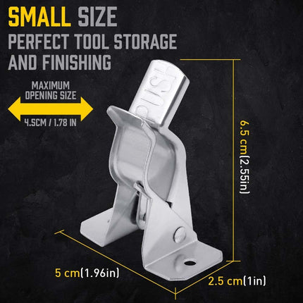 10PCS Heavy Duty Terry Clips Spring Snap Clamps Open & Closed Wall Mount Storage Organizer Clips