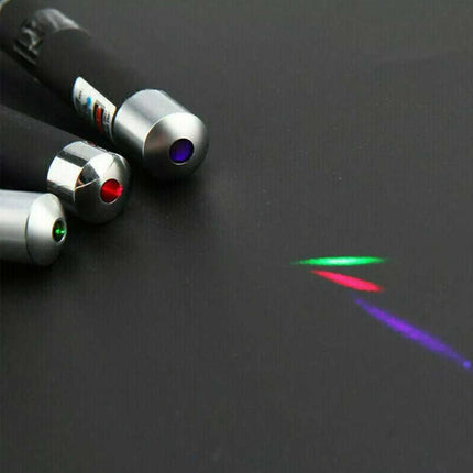 3x Laser Pointer Pen Green Purple Red Light Visible Beam For Cat Dog office Pet