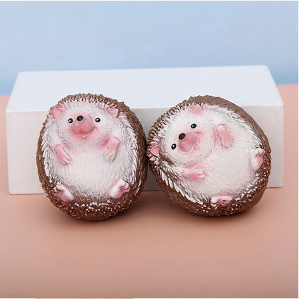 3 Pack Hedgehog Slow Rising Squishy Squeeze Toy, Stress Relief Fidget Toy
