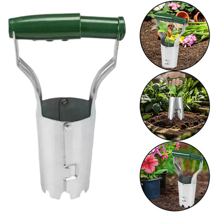 Hand Bulb Planter Soil Insertion Flower Sowing Grass Planting Spade Garden Tool