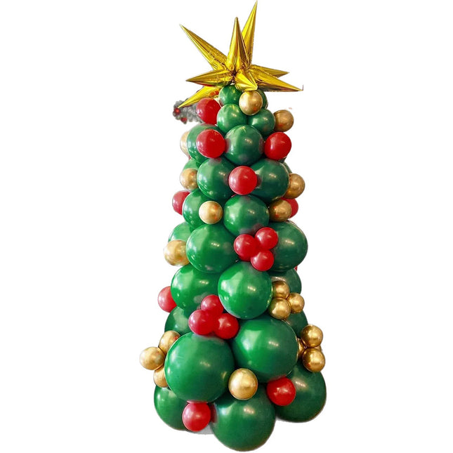 93X Merry Christmas Balloon Garland Arch Set - Latex Decor for Festive Xmas Party
