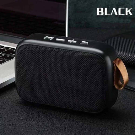 Portable Mini Bluetooth Fabric Speaker, Wireless Sound Bar Support TF Card, FM Radio & USB Media Playback