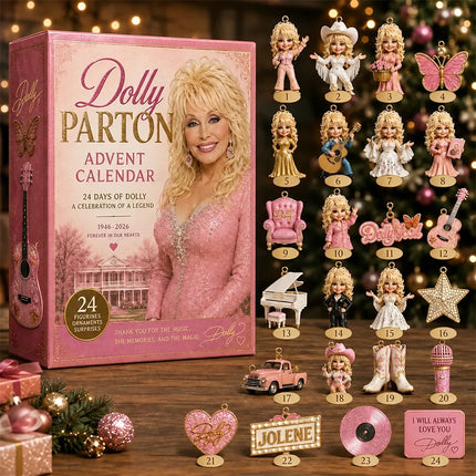 2026 Celebrity‑Style 2D Advent Calendar, 24‑Piece Collectible Acrylic Blind Box, Memorial Fan Gift
