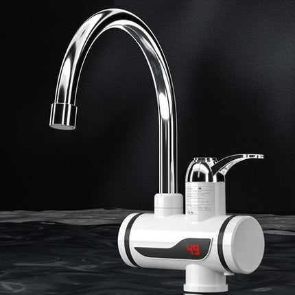 360° Rotating Electric Instant Hot Water Faucet Tap, LED Display Kitchen Water Heater