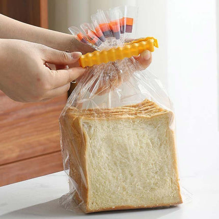 12Pcs Reusable Plastic Food Bag Sealing Clips, Kitchen Fridge & Freezer Storage