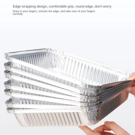 30PCS 8"/9" Oil-Proof Aluminum Foil Air Fryer Trays - Disposable Baking & Roasting Pans for Oven, Air Fryer, BBQ, Food Prep & Leftovers Storage