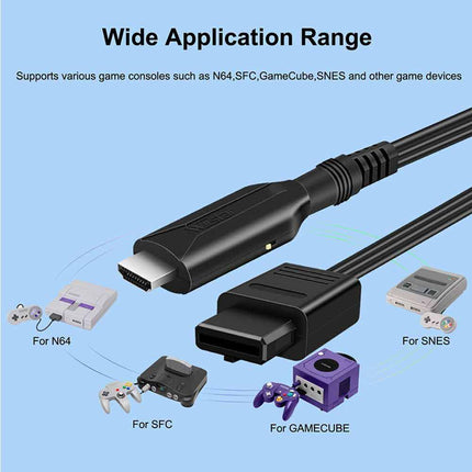 Cable Gaming for Nintendo N64 N64 to HDMI N64 Converter Adapter Convert to HDMI