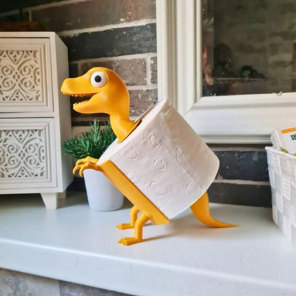 Dinosaur Shape Toilet Paper Holder Cartoon Tissue Storage Rack Paper Towel Stand