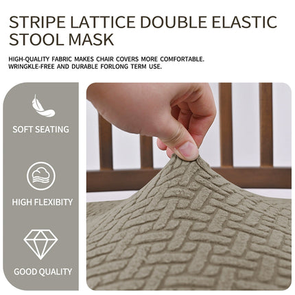 Jacquard Stretch Dining Chair Slipcovers, Removable & Washable Seat Covers
