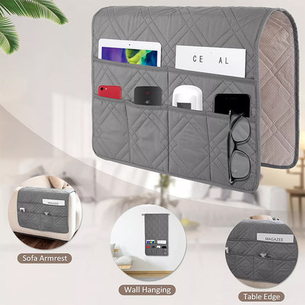 6-Pockets Sofa Arm Rest TV Remote Control Tidy Organizer Holder Chair Couch Bag