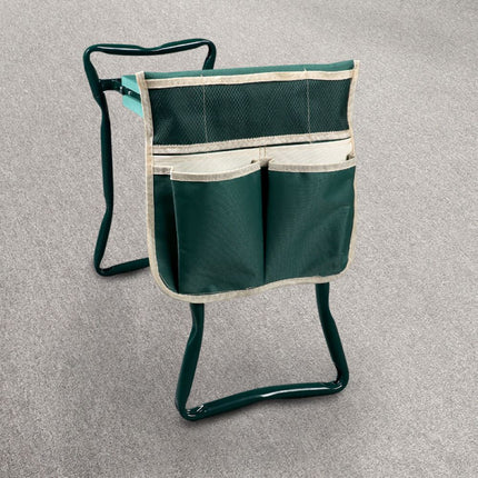 Foldable Garden Kneeling Stool with Detachable Tool Bag Multifunctional Yard Work Seat