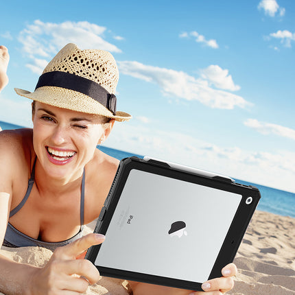 Rugged Heavy-Duty Protective Case for iPad 7/8/9 10.2 Inch, Waterproof & Shockproof Drop-Proof Cover