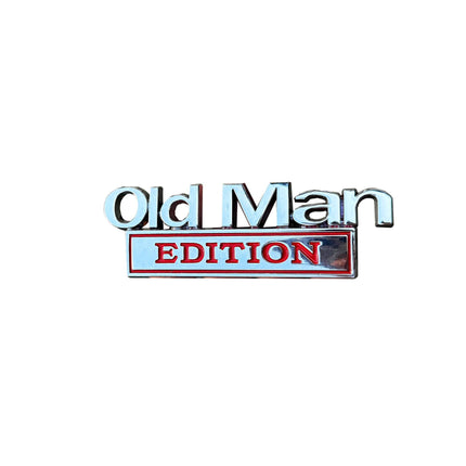 2pcs Old Man Edition 3D Emblem Sticker Badge Fender Decals Car Truck Door