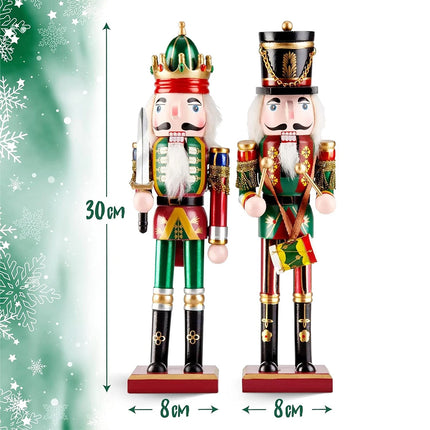 Traditional Wooden Christmas Nutcracker Figurine – Festive Xmas Decor