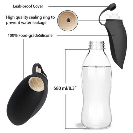 580mL Puppy Dog Cat Pet Water Bottle Cup Drinking Outdoor Travel Portable Feeder