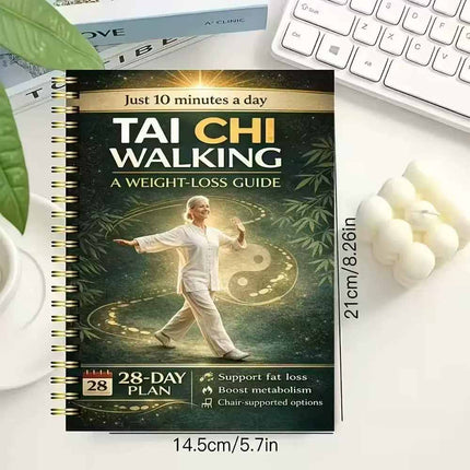 28-Day Low Impact Walking Workout Notebook, Senior Friendly Weight Loss Daily Exercise Program Journal