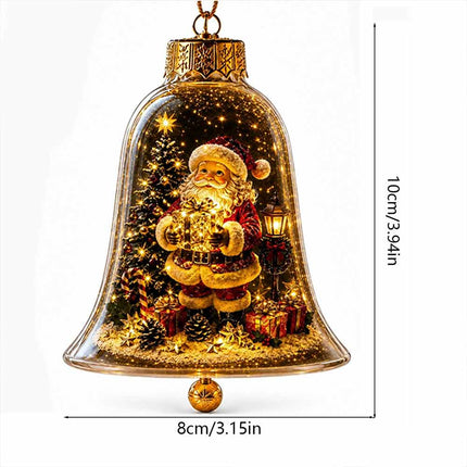 Light‑Up Acrylic Christmas Story Ornament, Mini LED Holiday Scene Decoration